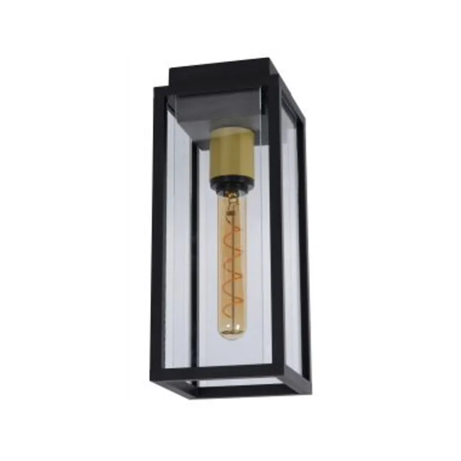 Lucide LAURENS Plafonnière Buiten-Zwart-1xE27-15W-IP54 Online