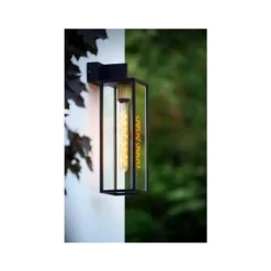 Lucide LAURENS Wandlamp Buiten-Zwart-1xE27-40W-IP54-Glas Discount
