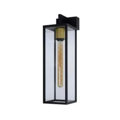 Lucide LAURENS Wandlamp Buiten-Zwart-1xE27-40W-IP54-Glas Discount