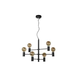 Lucide LEANNE - Hanglamp - 6xE27 - Zwart Outlet