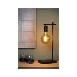 Lucide LEANNE Tafellamp E27/40W Zwart Outlet