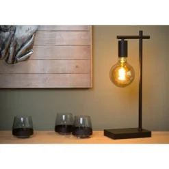 Lucide LEANNE Tafellamp E27/40W Zwart Outlet