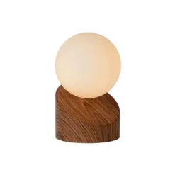 Lucide LEN - Tafellamp - Ø 10 cm - 1xG9 - Hout Online
