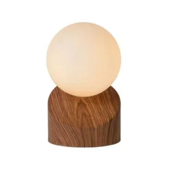 Lucide LEN - Tafellamp - Ø 10 cm - 1xG9 - Hout Online