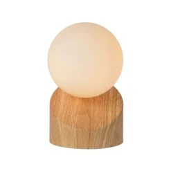 Lucide LEN - Tafellamp - Ø 10 cm - 1xG9 - Licht hout Outlet