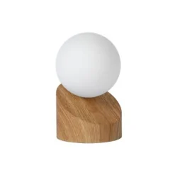 Lucide LEN - Tafellamp - Ø 10 cm - 1xG9 - Licht hout Outlet