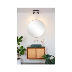 Lucide LENNERT Plafondspot 2x5W/GU10 Mat Zwart Online