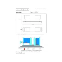Lucide LENNERT Plafondspot 2x5W/GU10 Mat Zwart Online