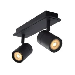 Lucide LENNERT Plafondspot 2x5W/GU10 Mat Zwart Online