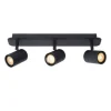 Lucide LENNERT Plafondspot 3x5W/GU10 Mat Zwart Outlet