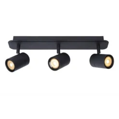 Lucide LENNERT Plafondspot 3x5W/GU10 Mat Zwart Outlet