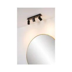 Lucide LENNERT Plafondspot 3x5W/GU10 Mat Zwart Outlet