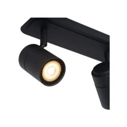 Lucide LENNERT Plafondspot 3x5W/GU10 Mat Zwart Outlet