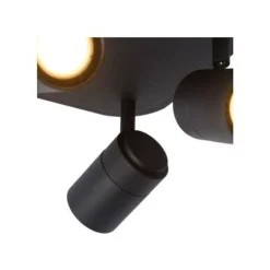 Lucide LENNERT Plafondspot 4x5W/GU10 Mat Zwart Discount