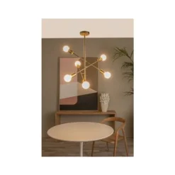 Lucide LESTER Plafonnière-Mat Go.-6xE27-40W-Metaal Online