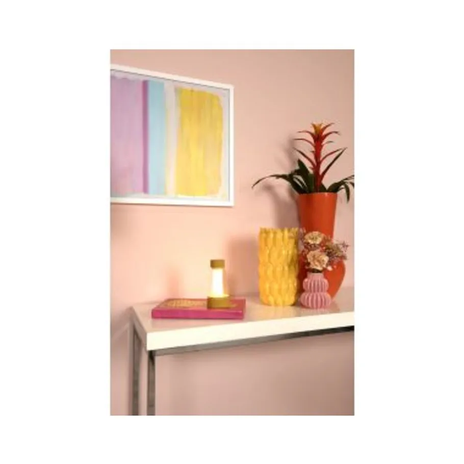 Lucide LORALI Tafellamp-Okerge.-LED Dimb.-1,2W Outlet