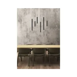 Lucide LORENZ - Hanglamp - LED Dimb. - 6x0,7W 3000K - Zwart Discount