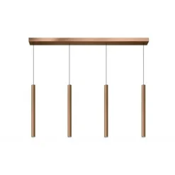 Lucide LORENZ - Hanglamp - LED Dimb. - 4x4W 3000K - Roest bruin Best