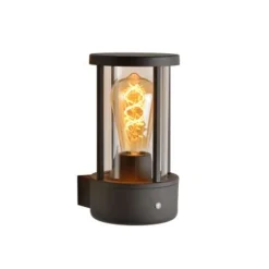 Lucide LORI - Wandlamp Buiten - Ø 12 cm - 1xE27 - IP44 - Antraciet