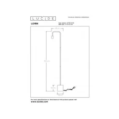 Lucide LORIN - Vloerlamp - 1xE27 - Zwart Discount