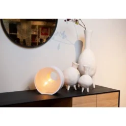 Lucide LOXIA Tafellamp-Beige-1xE14-40W-Papier