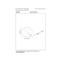 Lucide LOXIA Tafellamp-Beige-1xE14-40W-Papier