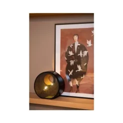 Lucide LOXIA Tafellamp-Zwart-1xE14-40W-Papier Hot