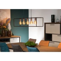 Lucide LUC.ARTHUR PENDEL 5XE27 ZWART Online