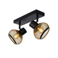 Lucide LUCAS Plafondspot-Mat Go.-2xE14-40W-Metaal Discount