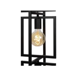 Lucide LUUK Vloerlamp-Zwart-3xE27-40W-Metaal