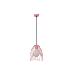 Lucide MACARONS Hanglamp-Roze-Ø24,5-1xE27-40W-Metaal Clearance