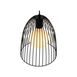 Lucide MACARONS Hanglamp-Zwart-Ø24,5-1xE27-40W-Metaal Online