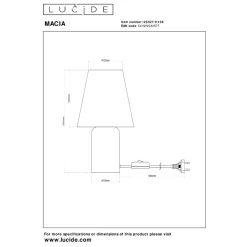 Lucide MACIA - Tafellamp - 1xE14 - Beige Sale