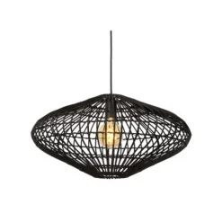 Lucide MAGALI - Hanglamp - Ø 56 cm - 1xE27 - Zwart