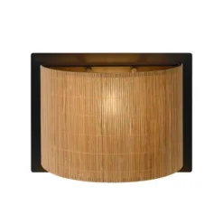 Lucide MAGIUS - Wandlamp - 1xE27 - Licht hout Hot