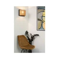 Lucide MAGIUS - Wandlamp - 1xE27 - Licht hout Hot