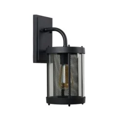 Lucide MAKKUM - Wandlamp Buiten - E27 - IP23 - Zwart Clearance