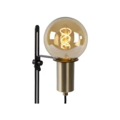 Lucide MALCOLM - Tafellamp - Ø 23 cm - 1xE27 - Zwart