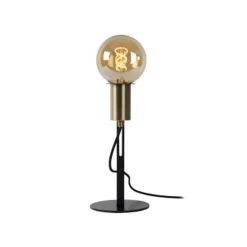 Lucide MALCOLM - Tafellamp - Ø 23 cm - 1xE27 - Zwart