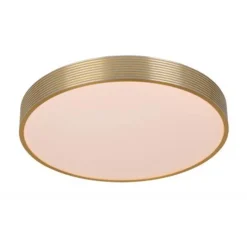 Lucide MALIN - Plafonnière - Ø 39 cm - LED Dimb. - 1x24W 2700K - 3 StepDim - Mat Goud / Messing New