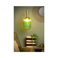 Lucide MALOTO - Hanglamp - Ø 20 cm - 1xE27 - Groen Best