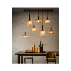 Lucide MALOTO - Hanglamp - 7xE27 - Amber Online