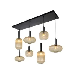 Lucide MALOTO - Hanglamp - 7xE27 - Amber Online