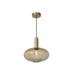 Lucide MALOTO - Hanglamp - Ø 30 cm - 1xE27 - Amber Outlet
