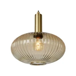 Lucide MALOTO - Hanglamp - Ø 30 cm - 1xE27 - Amber Outlet