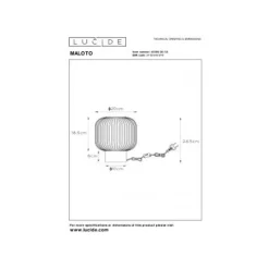 Lucide MALOTO - Tafellamp - Ø 20 cm - 1xE27 - Groen Hot