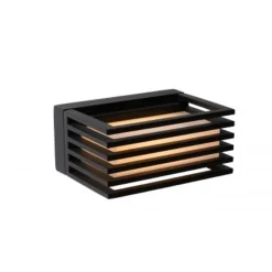 Lucide MALTA-LED - Wandlamp Buiten - LED - 1x6W 2700K - IP54 - Zwart Sale