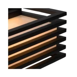 Lucide MALTA-LED - Wandlamp Buiten - LED - 1x6W 2700K - IP54 - Zwart Sale