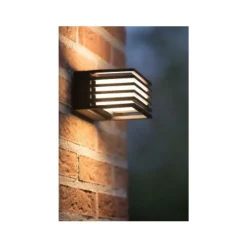 Lucide MALTA-LED - Wandlamp Buiten - LED - 1x6W 2700K - IP54 - Zwart Sale