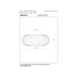 Lucide MANUELA - Plafonnière - Ø 40 cm - 1xE27 - Groen Outlet